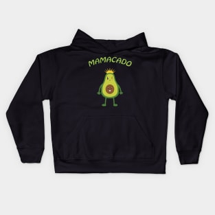 Mamacado pregnant mom new baby shower Kids Hoodie